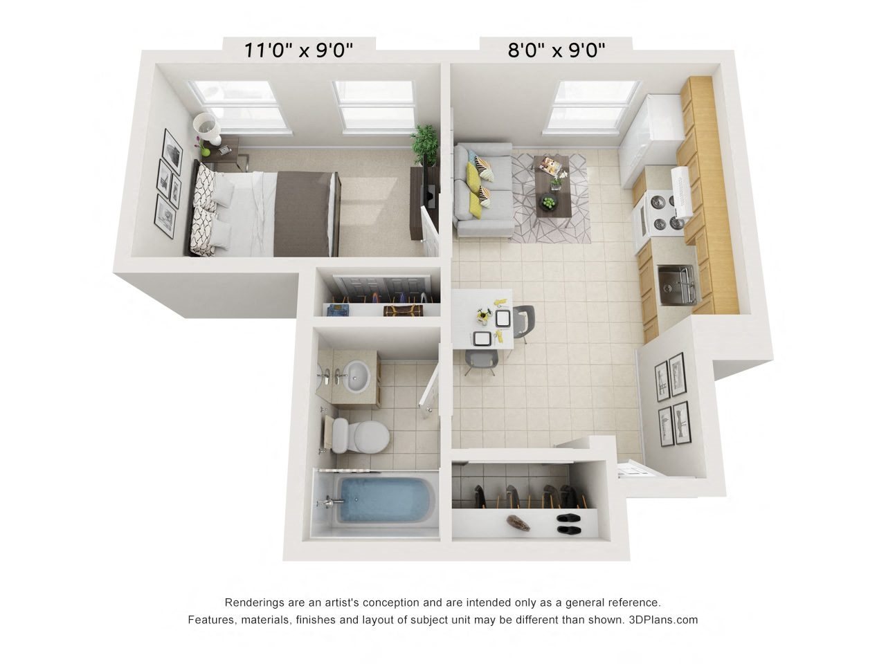 1 Bedroom Unit